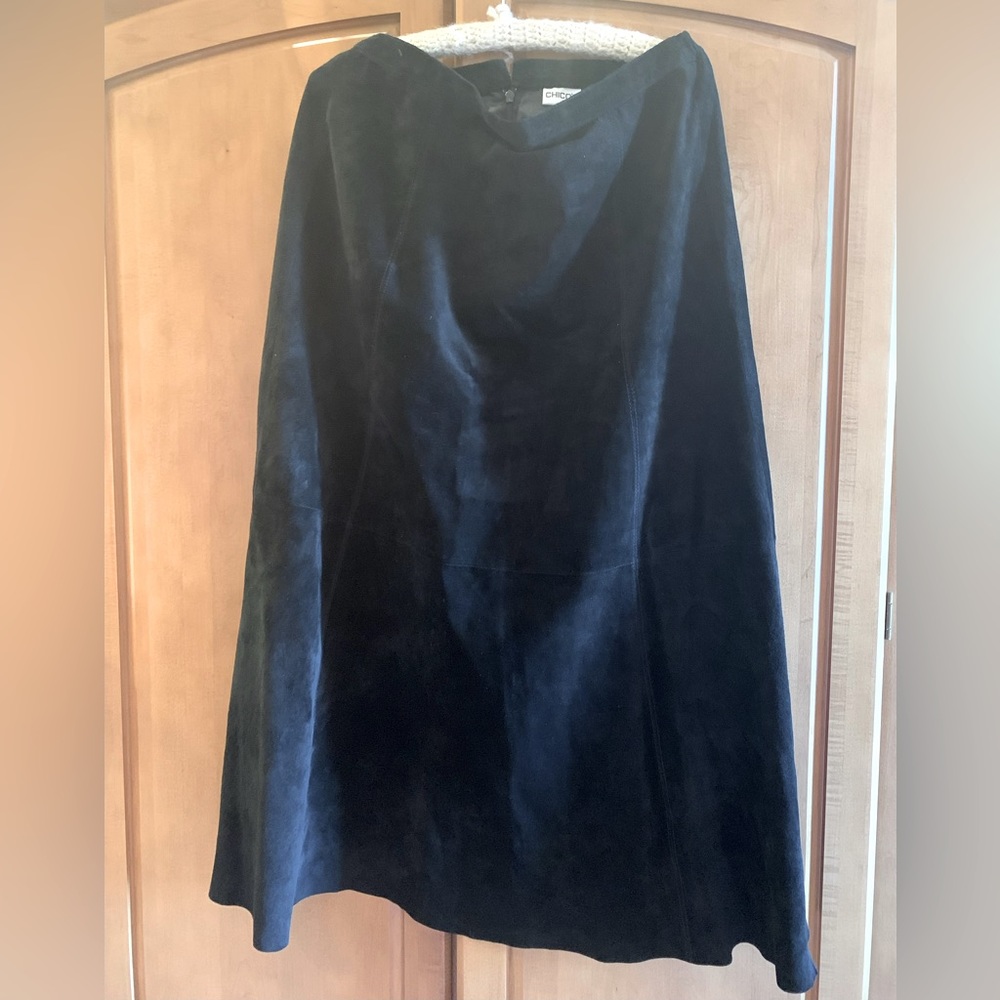 Chico’s Long Suede Skirt, Sz. 2
